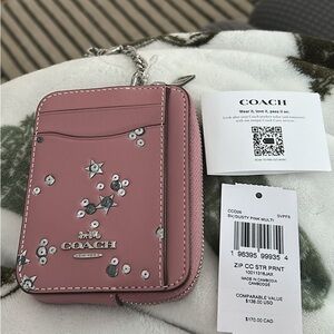Coach Dusty Pink Multi Card Holder